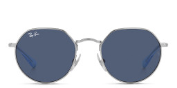 Ray-Ban Junior Jack Kids Irregular Sunglasses in Polished Silver – Product Photo 1