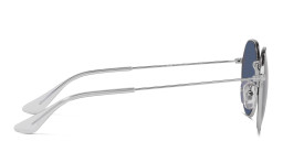 Ray-Ban Junior Kids Irregular Sunglasses in Polished Silver – Product Photo 3