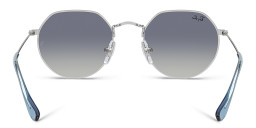 Ray-Ban Junior Jack Kids Irregular Sunglasses in Silver – Product Photo 4