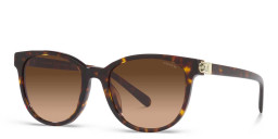 Coach Horse and Carriage Logo Round Sunglasses in Havana – Product Photo 2