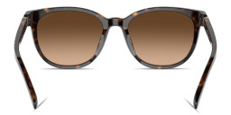 Shop Coach Horse and Carriage Logo Round Sunglasses in Havana online.