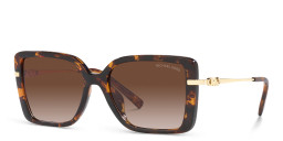 Michael Kors Rectangle Sunglasses in Gold – Product Photo 2
