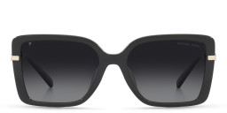 Michael Kors Rectangle Sunglasses in Black/Light Grey Gradient – Product Photo 2