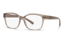 Armani Exchange Logo-Print Rectangle Eyeglasses in Clear – Product Photo 2
