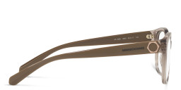 Shop Armani Exchange Logo-Print Rectangle Eyeglasses in Clear online.