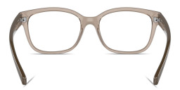 Armani Exchange Logo-Print Rectangle Eyeglasses in Clear – Product Photo 4