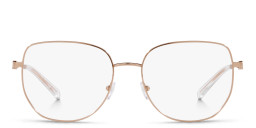Michael Kors Belleville Square Eyeglasses in Rose Gold – Product Photo 1