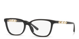 Michael Kors Rectangle Eyeglasses in Matte Black – Product Photo 2