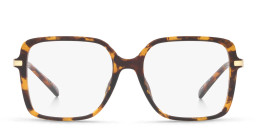 Michael Kors Dolonne Oversized Square Eyeglasses in Tortoise – Product Photo 2