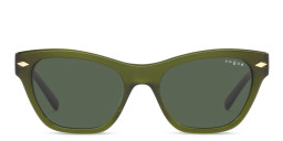 Vogue Eyewear Cat in Transparent Green/Dark Green – Product Photo 1