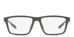 Shop Emporio Armani Wide Rectangle Eyeglasses in Matte Grey online.