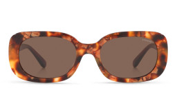 Coach Round Sunglasses in Havana/Brown Solid – Product Photo 2