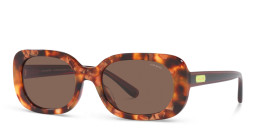 Coach Round Sunglasses in Havana – Product Photo 2