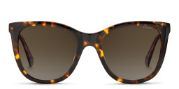 Polaroid Oversized Square Sunglasses in Havana – Product Photo 1