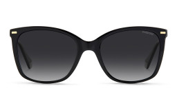 Polaroid Oversized Square Sunglasses in Black/Grey – Product Photo 2