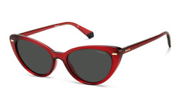 Shop Polaroid Cat-Eye Sunglasses in Red online.