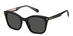 Polaroid Oversized Square Sunglasses in Black – Product Photo 2