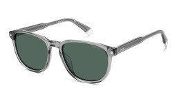 Shop Polaroid Rectangle Sunglasses in Grey online.