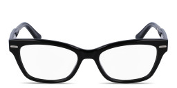 Calvin Klein Logo Cat-Eye Eyeglasses in Black – Product Photo 1