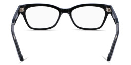 Shop Calvin Klein Logo Cat-Eye Eyeglasses in Black online.