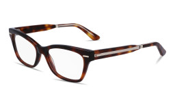 Calvin Klein Logo Cat-Eye Eyeglasses in Havana – Product Photo 2