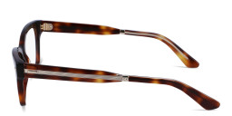 Shop Calvin Klein Logo Cat-Eye Eyeglasses in Havana online.