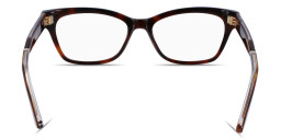 Calvin Klein Logo Cat-Eye Eyeglasses in Havana – Product Photo 4
