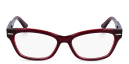 Shop Calvin Klein Cat-Eye Eyeglasses in Red online.