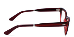 Shop Calvin Klein Cat-Eye Eyeglasses in Red online.
