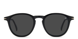 Shop DAVID BECKHAM Panthos Sunglasses in Black Gold online.