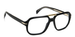 DAVID BECKHAM Rectangle Eyeglasses in Black Gold – Product Photo 3