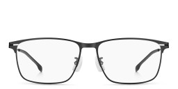 Hugo Boss Wide Rectangle Eyeglasses in Black – Product Photo 1