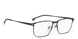 Shop Hugo Boss Wide Rectangle Eyeglasses in Black online.