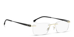 تسوق نظارات طبية مستطيلة بدون إطار هوجو بوس بلون أسود أونلاين.