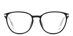 Polaroid Logo Unisex Round Eyeglasses in Black – Product Photo 1