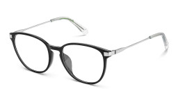 Polaroid Logo Unisex Round Eyeglasses in Black – Product Photo 2