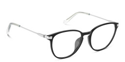 Polaroid Logo Unisex Round Eyeglasses in Black – Product Photo 4