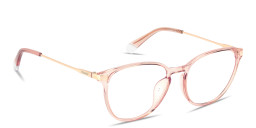 Polaroid Engraved Logo Unisex Round Eyeglasses in Transparent Pink – Product Photo 3