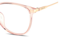 Polaroid Engraved Logo Unisex Round Eyeglasses in Transparent Pink – Product Photo 4