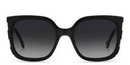 Carolina Herrera Oversized Square Sunglasses in Black/Dark Grey – Product Photo 1