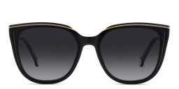 Carolina Herrera Round Sunglasses in Black/Dark Grey – Product Photo 3