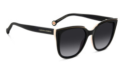 Carolina Herrera Round Sunglasses in Black – Product Photo 3