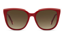 Carolina Herrera Round Sunglasses in Burgundy/Brown – Product Photo 1