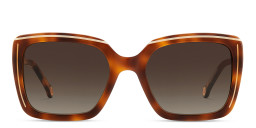 Carolina Herrera Logo Signature Oversized Square Sunglasses in Havana/Brown – Product Photo 1