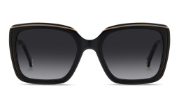 Carolina Herrera Logo Signature Oversized Square Sunglasses in Black Nude – Product Photo 1