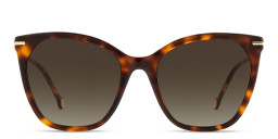 Shop Carolina Herrera Cat-Eye Sunglasses in Havana/Brown online.