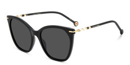 Shop Carolina Herrera Cat-Eye Sunglasses in Black online.