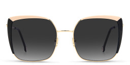 Carolina Herrera Oversized Square Sunglasses in Gold/Dark Grey – Product Photo 2