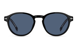 Shop Hugo Boss Round Sunglasses in Black online.