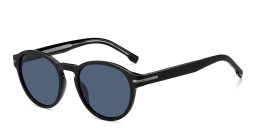 Shop Hugo Boss Round Sunglasses in Black online.
